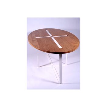 Table ovale design Sangle en chêne massif 3