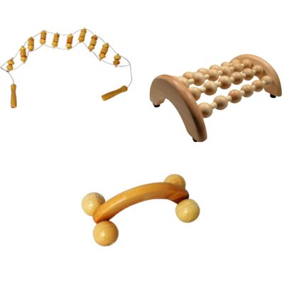 Wooden massage accessories