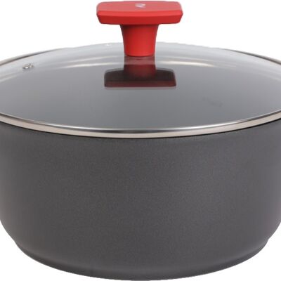 High saucepan with 28 cm diameter