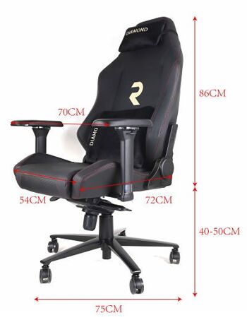 Chaise de jeu en similicuir haut de gamme 2