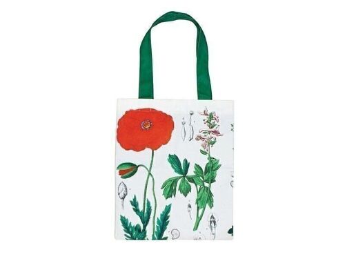 Cotton Tote Bag Luxe, Poppy, Hortus Botanicus