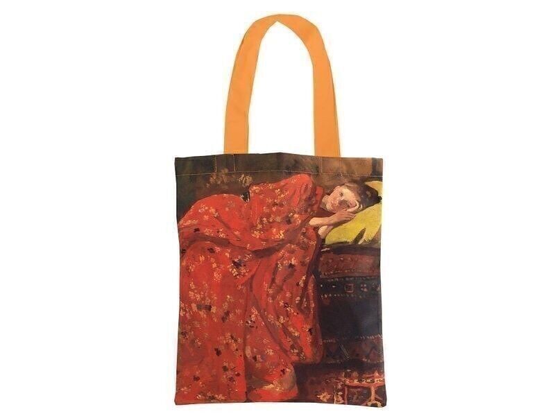 Cotton Bag Luxe, Breitner, Ragazza in kimono rosso