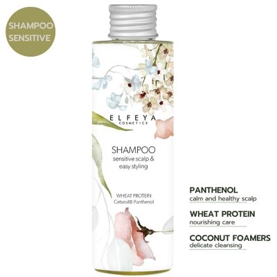 Shampoo naturale per cuoio capelluto sensibile e lucentezza 250 ml