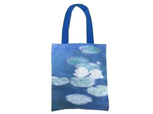 Cotton Tote Bag, Waterlilies by evening light, Monet