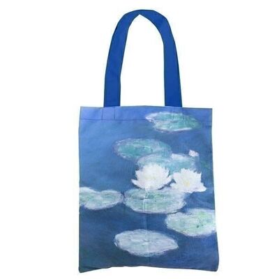 Cotton Tote Bag, Waterlilies by evening light, Monet