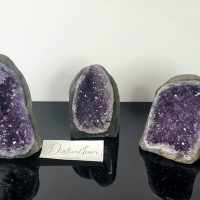 Polierte Amethyst-Geode aus Uruguay A 1,1 bis 1,3 kg