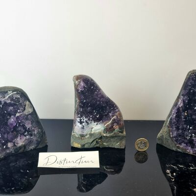 Uruguayischer polierter Amethyst Geode A 901-1,1 kg