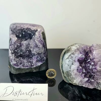 Uruguayischer polierter Amethyst Geode B 901-1,1 kg