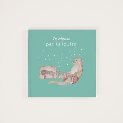 Libro per bambini La storia della valigia della piccola lontra per bambini con illustrazioni ad acquerello modello unico per imparare le parole, regalo di compleanno