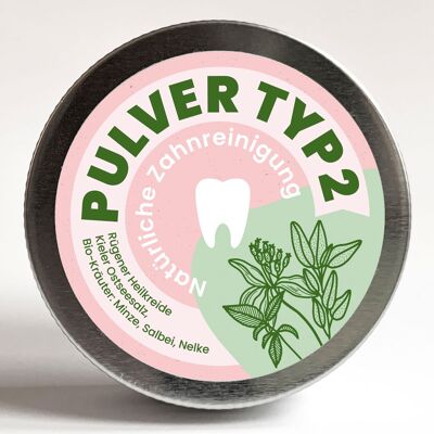 Poudre nettoyante dentaire SCHETTLER - poudre type 2 - herbes