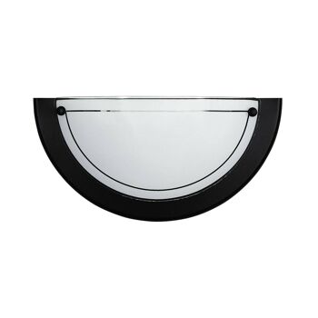 Applique murale 1010 en verre blanc avec cadre en métal (1xE27)-07/01000 2