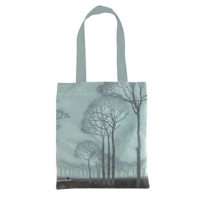 Cotton Tote Bag Luxe, Jan Mankes, Row of trees