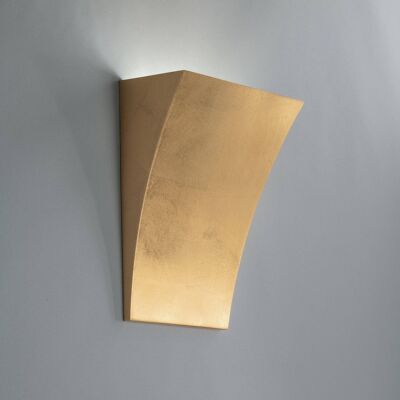 ALMA plaster wall light in gold and silver leaf (2xG9)-I-ALMA-AP GOLD