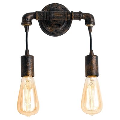 AMARCORD wall light in industrial style aged metal-I-AMARCORD-AP2