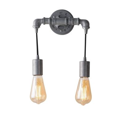 AMARCORD wall light in industrial style aged metal-I-AMARCORD-AP2 ZN