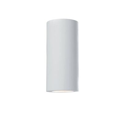 Wall light BANJIE in paintable white plaster with biemission light (2xGU10)-I-BANJIE-S-AP