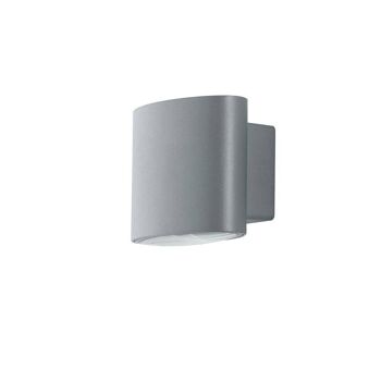 Applique d'extérieur Boxter en aluminium gaufré disponible en bronze, noir, argent ou blanc-LED-W-BOXTER BCO 4