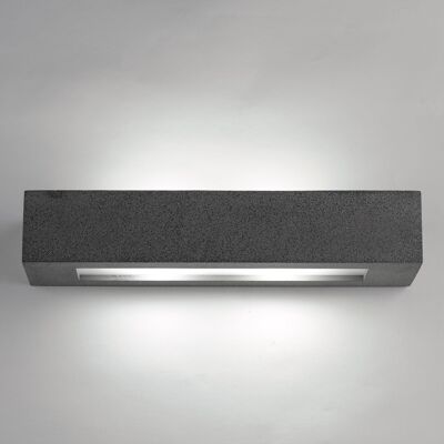 CANDIDA rectangular concrete wall light with biemission light (2xE14)-I-CANDIDA-CM-AP
