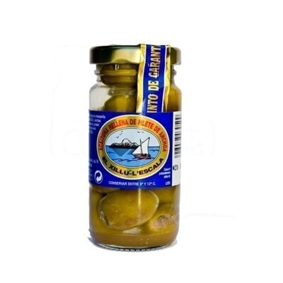 Aceituna rellena de filete de anchoa 90gr. Anxoves El Xillu