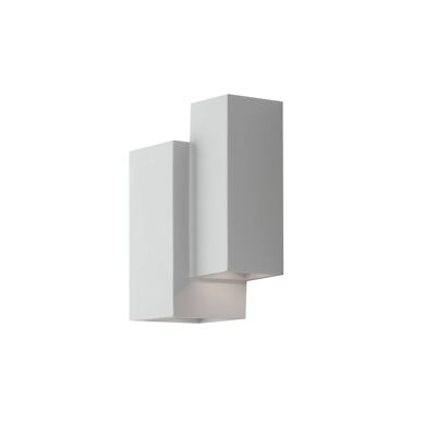 FOSTER wall light in paintable white plaster with biemission light-I-FOSTER-AP4