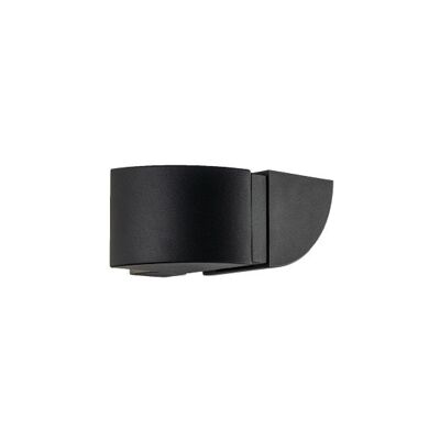 Idem outdoor wall light in aluminum with integrated LED, embossed anthracite-LED-IDEM-AP finish