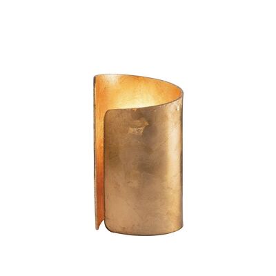 Imagine applique in curved glass with aluminum structure (1xE27)-I-IMAGINE-AP-ORO