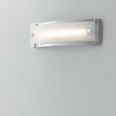 JOYCE LED wall light in decorated double glass