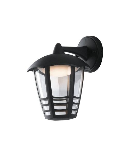 Applique lanterna LED Cloe per esterni in alluminio pressofuso con diffusore in policarbonato-LANT-CLOE/AP1B