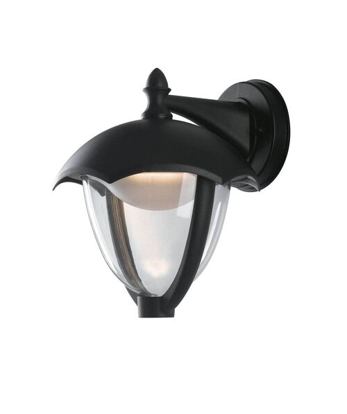Applique lanterna LED Megan per esterni in alluminio con diffusore in policarbonato-LANT-MEGAN/AP1B