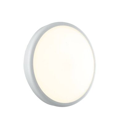 Round XL LED wall light Ever in polycarbonate for outdoor use-LED-EVER-XLC BCO