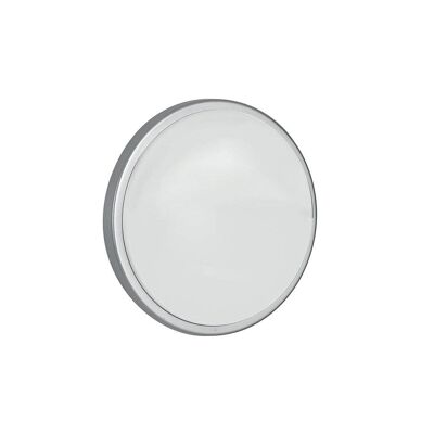 Round XL LED wall light Ever in polycarbonate for outdoor use-LED-EVER-XL SIL