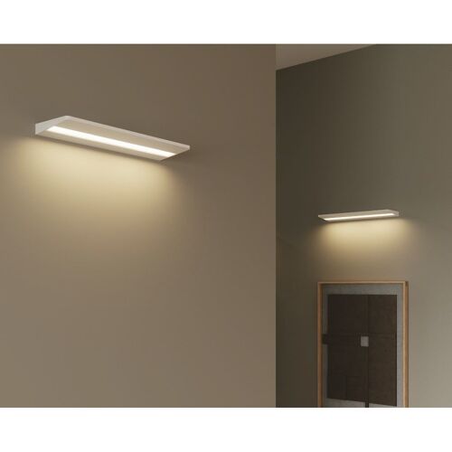 Applique LED GRADO 10W in alluminio bianco con luce verso il basso, luce naturale-LED-W-GRADO