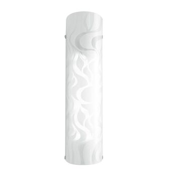 Applique LED Jasmine en verre blanc décoré, lumière naturelle-I-JASMINE/AP26 3