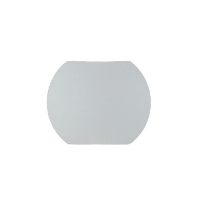 Applique LED Miura per esterni, in alluminio bianco goffrato ultrasottile-LED-W-MIURA/6W