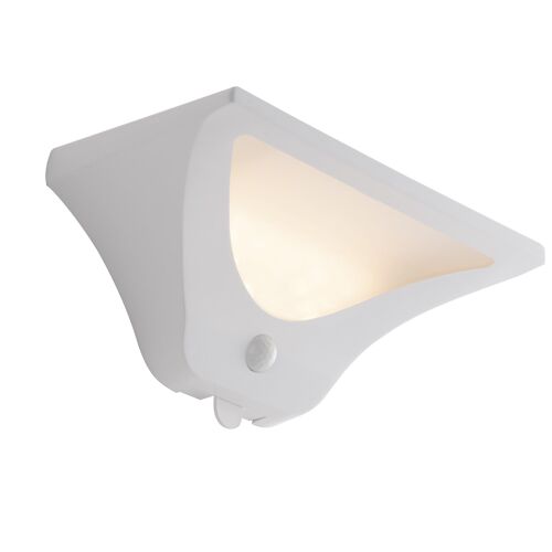 Applique LED Skyp per esterni, con pannello solare e sensore di movimento integrati e duplice funzione a muro o portatile.