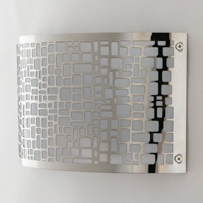 MAYA wall light in steel with laser cut decoration (2xE14)