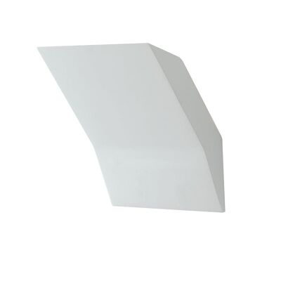 Applique MONTBLANC in gesso bianco verniciabile con illuminazione verso l'alto (1xG9)