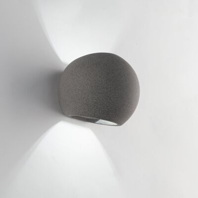MOSES wall light in natural cement with biemission light (1xG9)