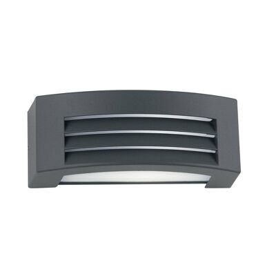 Denver outdoor wall lamp in anthracite finish aluminum with opal diffuser and double emission light(1XE27)-7