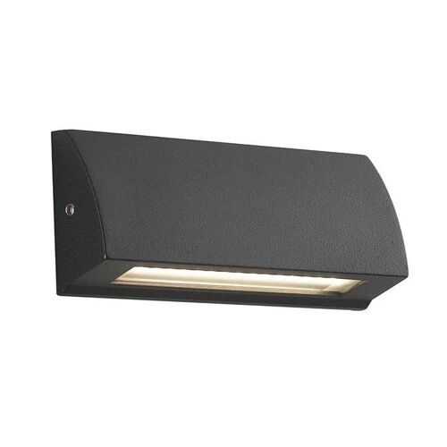 Applique segnapassi LED SHELBY in alluminio antracite con luce verso il basso, luce naturale-LED-W-SHELBY-130