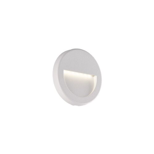 Applique segnapassi Smile, a LED SMD 2,5W, con doppio fissaggio a muro e su cassetta 502E-LED-SMILE-BCO