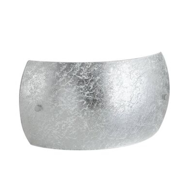 Aplique de tocador en cristal con decoración pan de plata o pan de oro (2XE14)-I-VANITY/AP SIL