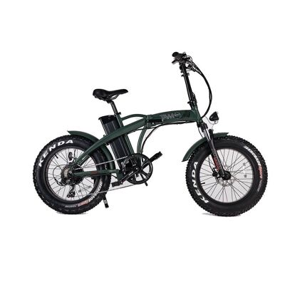 Bicicletta Elettrica Pedelec 250W,36V verde militare con logo bianco-TAM-BIKE-VEB