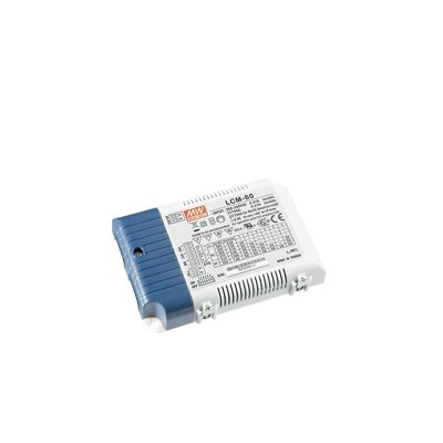 Driver MeanWell LCM regulable 60W Salida DC 2-100V 42W 12,3x8,1x2,3 cm.