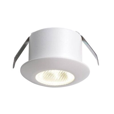 Foco empotrable Asso 1W blanco-INC-ASSO-R30M