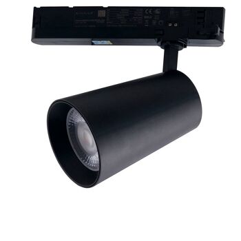 Spot LED sur rail Kone 30W, CCT (lumière chaude, naturelle, froide) avec adaptateur triphasé-LED-KONE-B-30BT 1