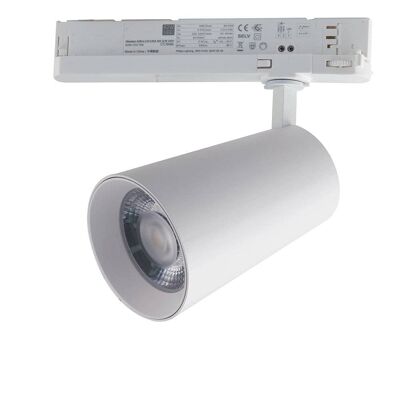 Kone LED track light with invisible three-phase adapter-LED-KONE-W-42C