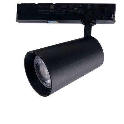 Foco de carril LED Kone con adaptador trifásico invisible-LED-KONE-B-13C