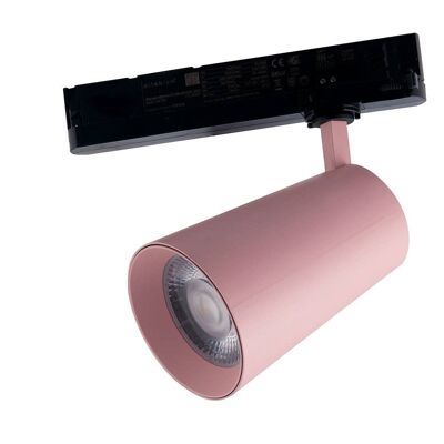 Foco de carril LED Kone con adaptador trifásico invisible-LED-KONE-ROS-24M