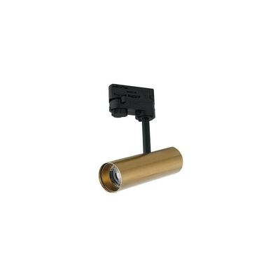 Rocket 7W LED track light in die-cast aluminum with three-phase adapter-LED-ROCKET-7C GOLD